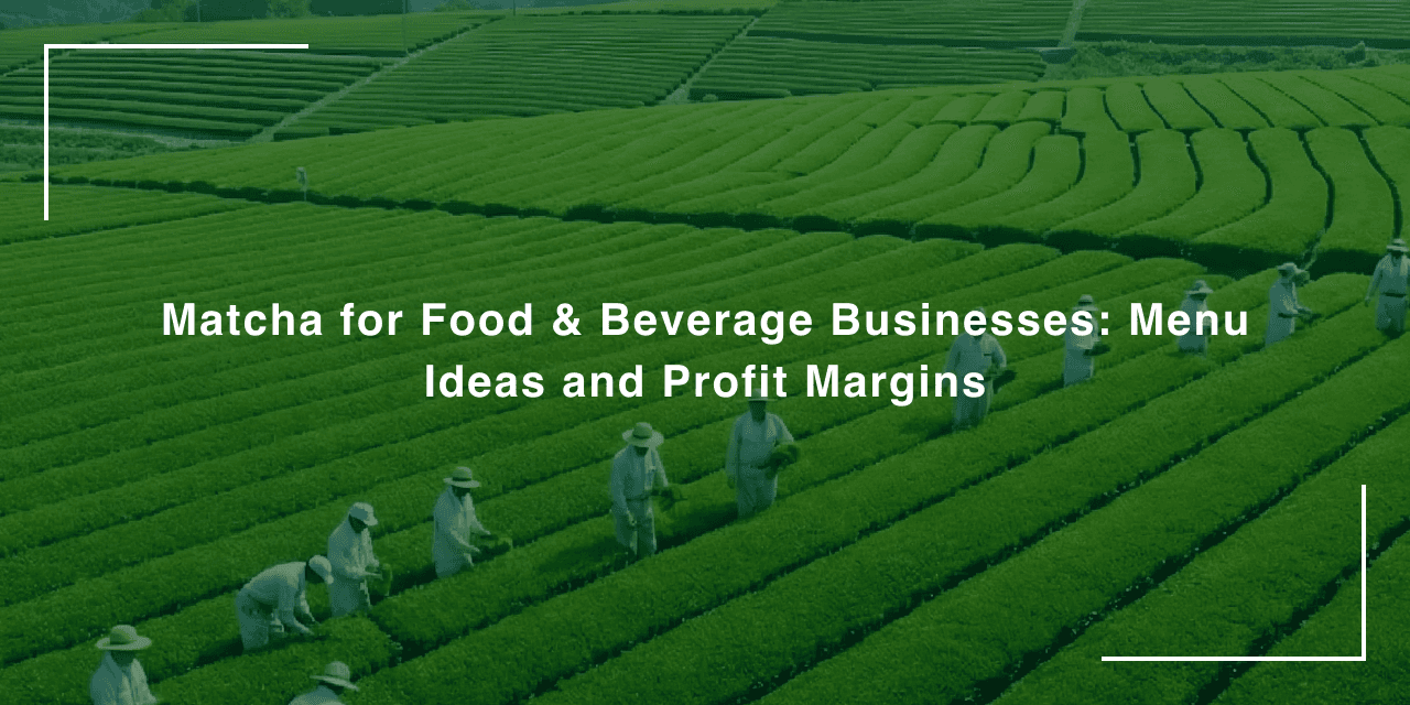 Matcha for Food & Beverage Businesses: Menu Ideas and Profit Margins