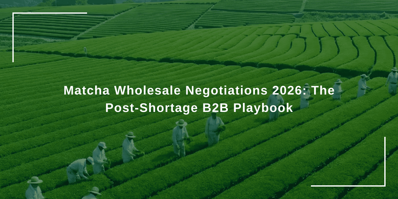 Matcha Wholesale Negotiations 2026: The Post-Shortage B2B Playbook