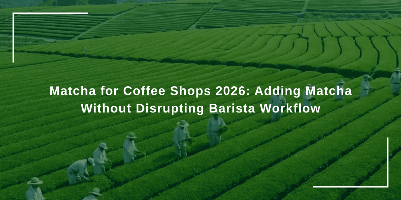 Matcha for Coffee Shops 2026: Adding Matcha Without Disrupting Barista Workflow