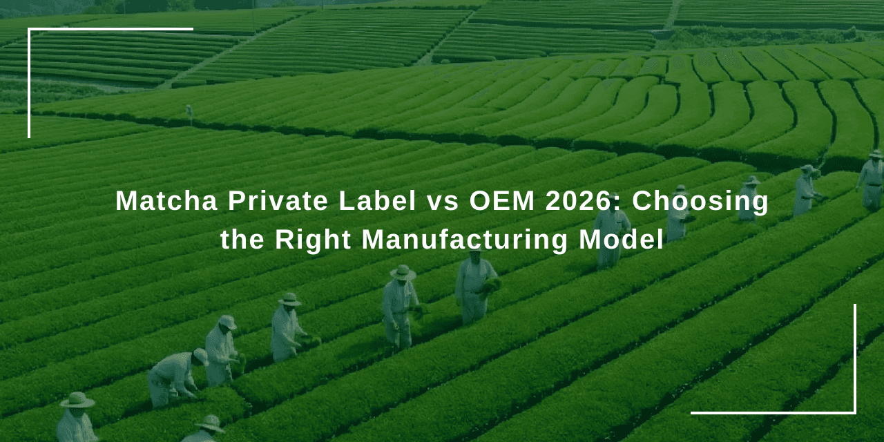 Matcha Private Label vs OEM 2026: Choosing the Right Manufacturing Model