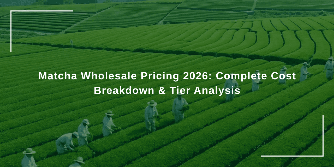 Matcha Wholesale Pricing 2026: Complete Cost Breakdown & Tier Analysis