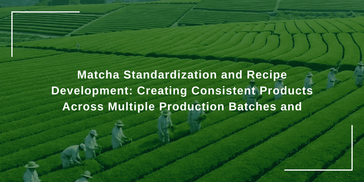 Matcha Standardization and Recipe Development: Creating Consistent Products Across Multiple Production Batches and Locations