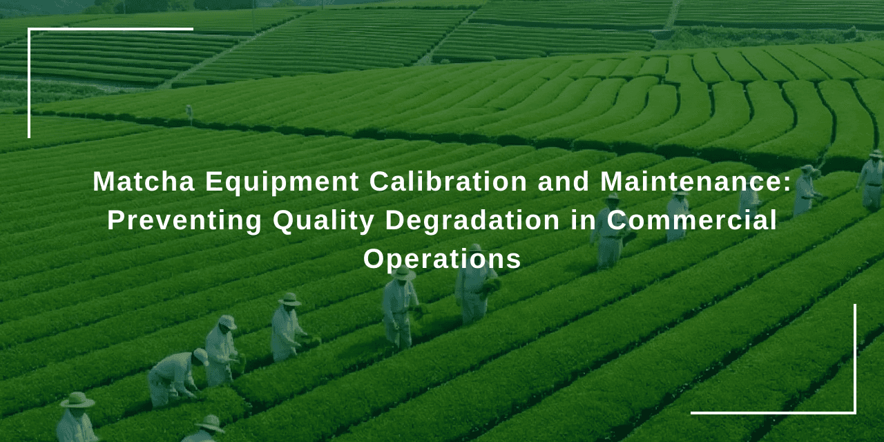 Matcha Equipment Calibration and Maintenance: Preventing Quality Degradation in Commercial Operations