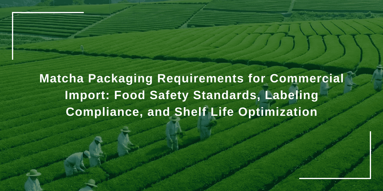 Matcha Packaging Requirements for Commercial Import: Food Safety Standards, Labeling Compliance, and Shelf Life Optimization