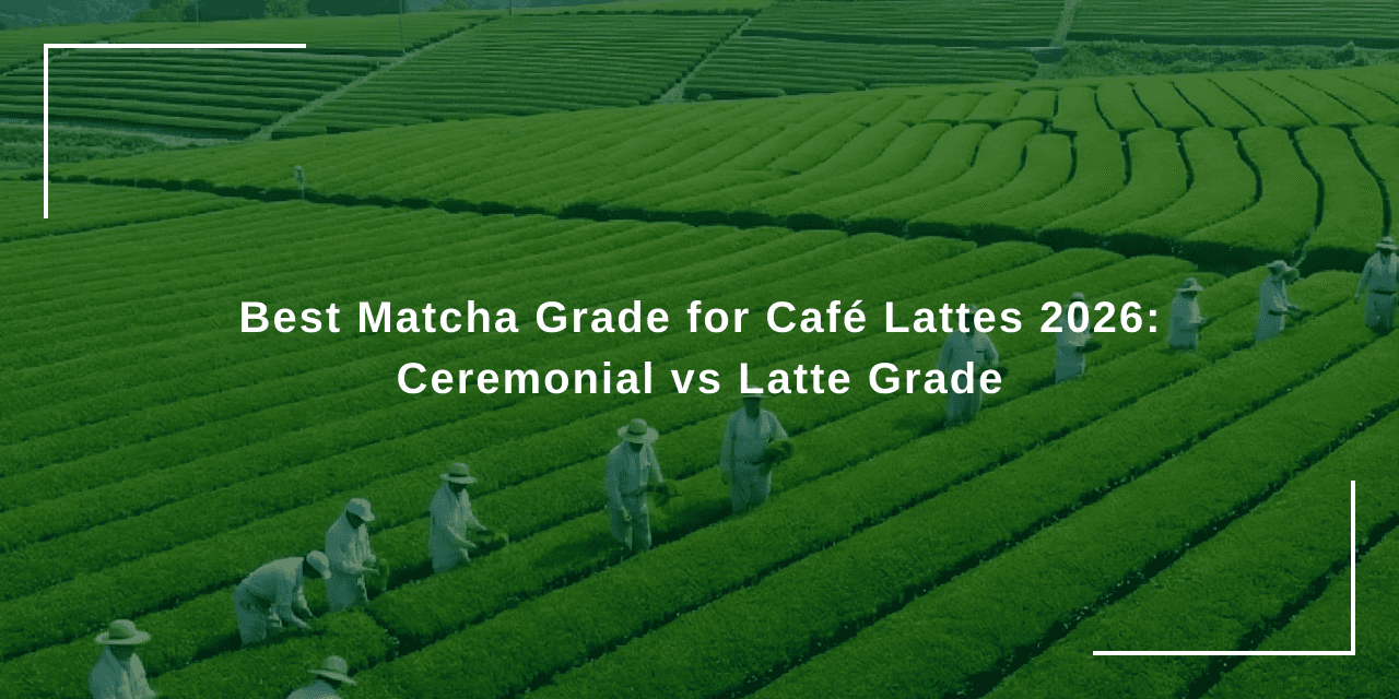เกรดมัทฉะที่ดีที่สุดสำหรับลาเต้ในคาเฟ่ปี 2026: เกรด Ceremonial เทียบกับเกรด Latte